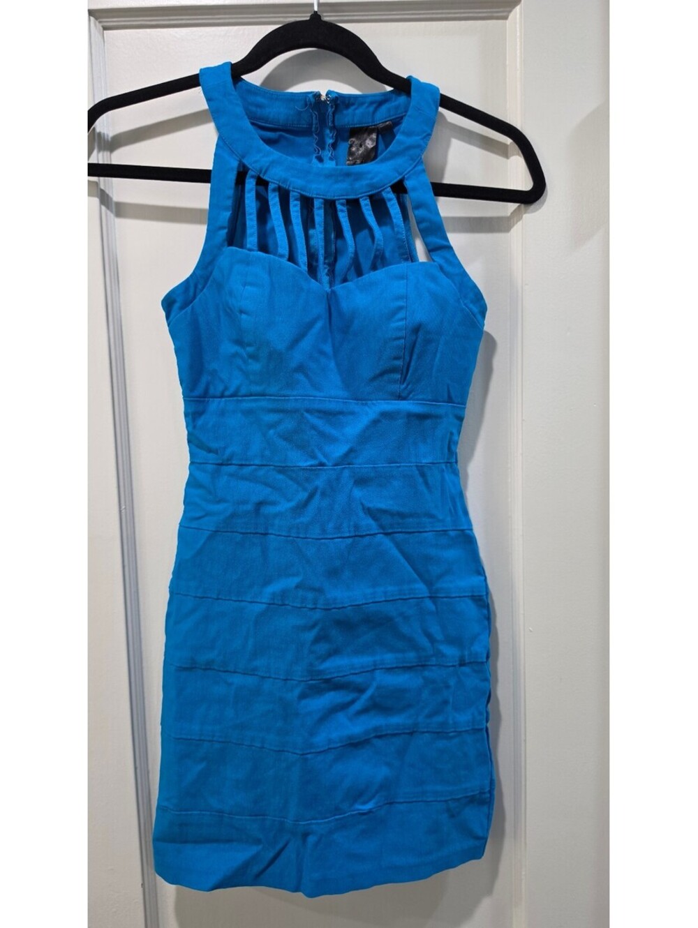 Trixxi Blue Sleeveless Bodycon Dress Size 5